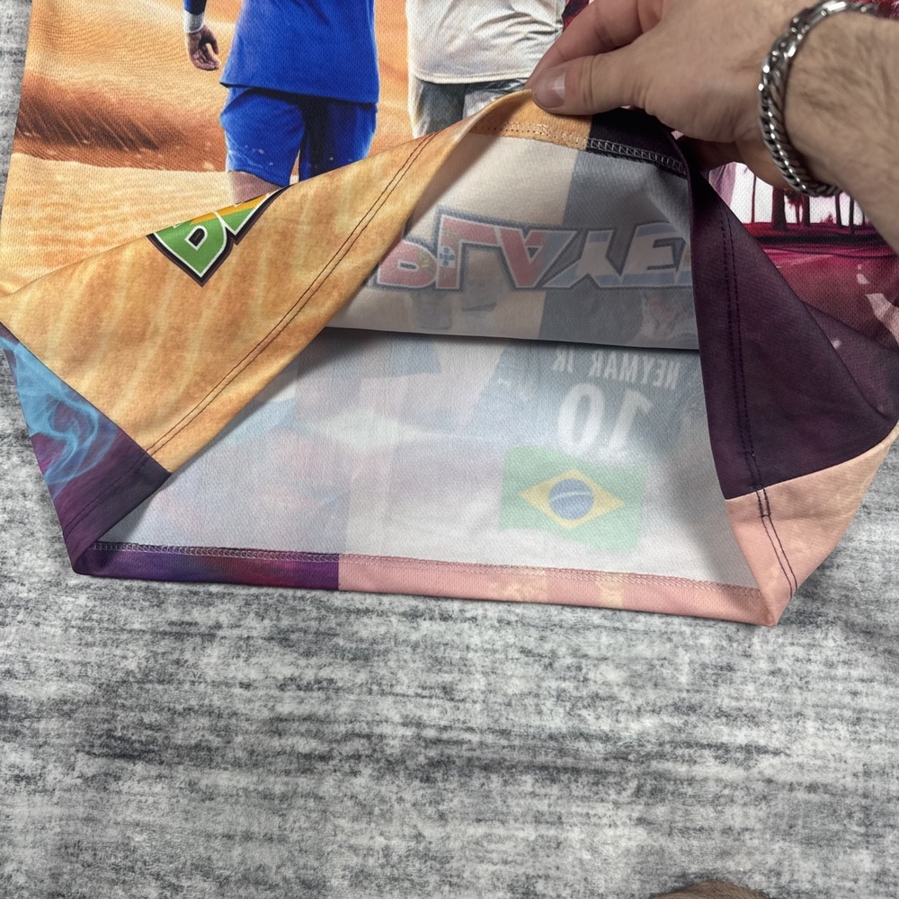 Ronoldo x Messi x Neymar Soccer Jersey T-Shirt Graphic Soccer Cr7 Size M/M Light - Picture 8 of 8